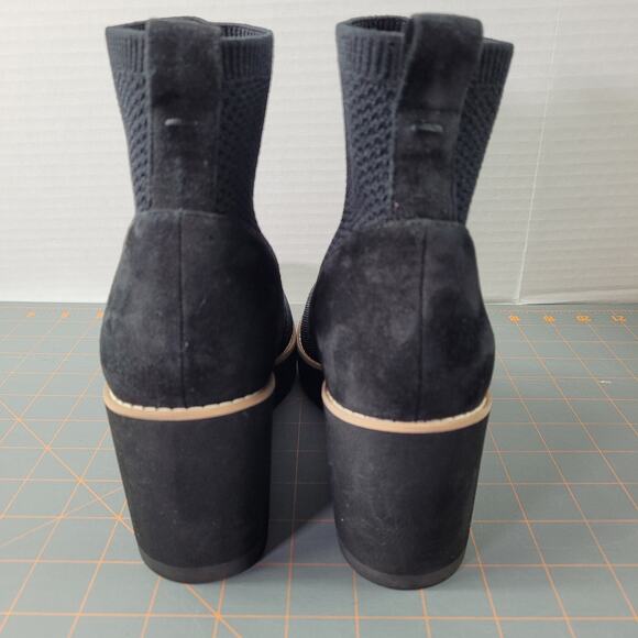 Eileen Fisher London Recycled Mesh Stretch Knit Bootie EF48030 size 8.5 Black - Picture 7 of 16